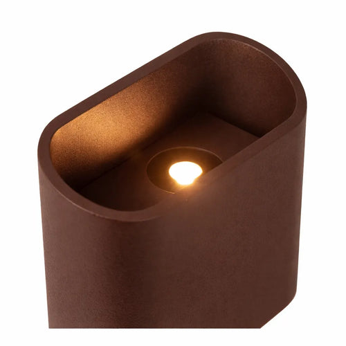 Ylumen buitenlamp Atta - 2 lichts - 16x 18 cm - bruin