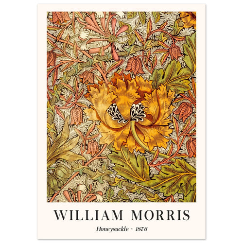 Artfulprints  William Morris - Honeysuckle II 1876   poster 50x70 cm - vtwonen shop