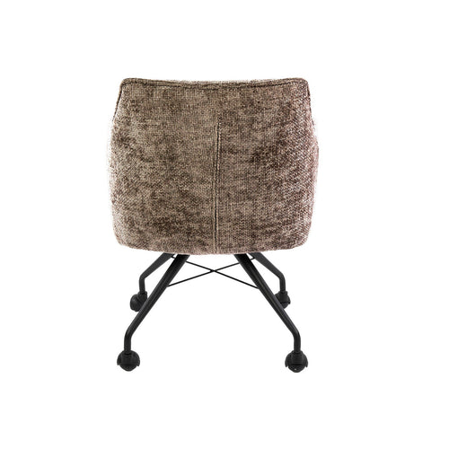 Giga Meubel Eetkamerstoel Hoven - Champagne - Incl. Wieltjes - Set van 2 - vtwonen shop