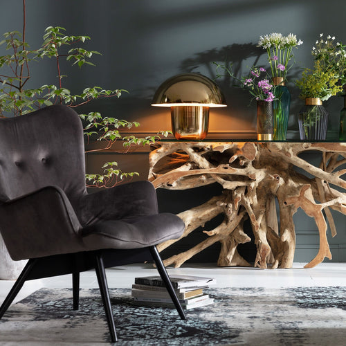 Kare Design Tafellamp Mushroom - 50cm - goud - vtwonen shop