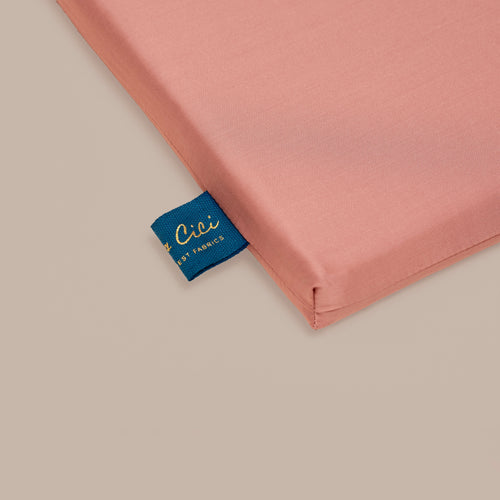 Coco & Cici - Tencel Sateen Dekbedovertrek 260 x 220 cm - 2 Persoons Beddengoed - Terra Roze - Lyocell - Hypoallergeen & Extra Zacht - 2 Kussenslopen