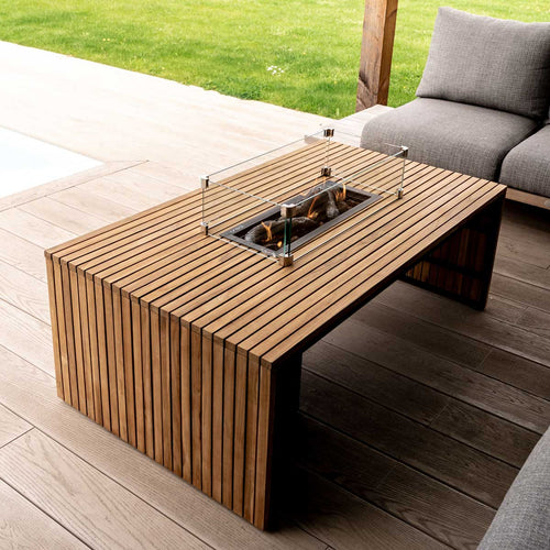 Cosibridge vuurtafel 140 - teak - vtwonen shop