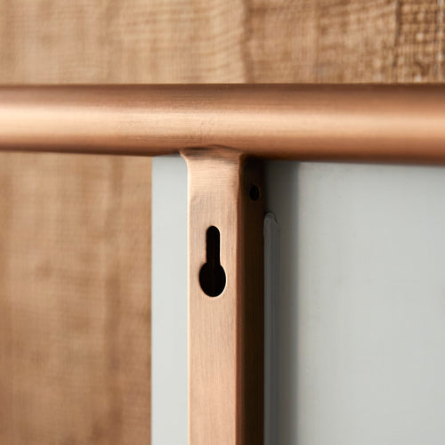 Tikamoon Spiegelrek van notenhout en messing - Donkerbruin - vtwonen shop