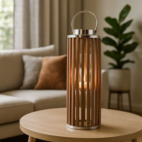 Flourify woonaccessoire - Houten lantaarn - 69 cm - vtwonen shop