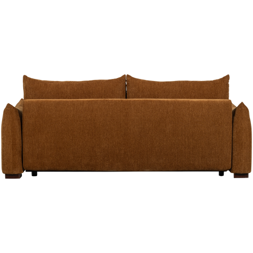 WOOOD 3-zits slaapbank Jonne - Chennile - Bruin - 92x233x105 - vtwonen shop