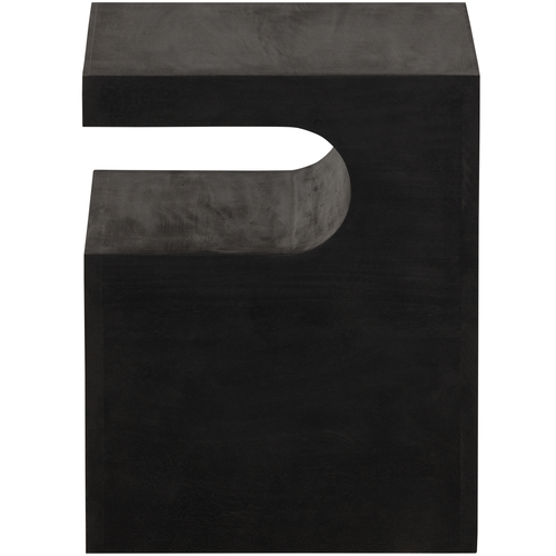 WOOOD bijzettafel Toma - Mangohout - Zwart - 50x40x40 - vtwonen shop