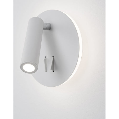 Merano Burlington Leeslamp Sandy Wit Aluminium Geschakeld LED Cree 9W 780Lm 3000K