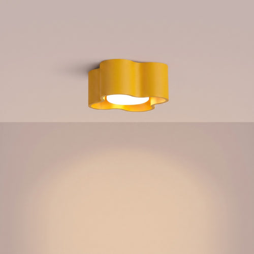 Sollux Lighting Plafondlamp OVIO 1 geel Gx53 - 12x12x6cm