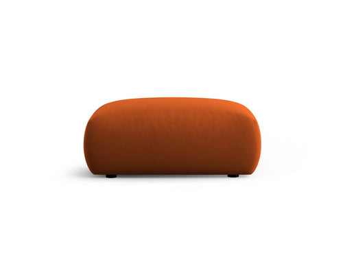 Cosmopolitan Design Poef Matera flueel terracotta - 68x86x40cm