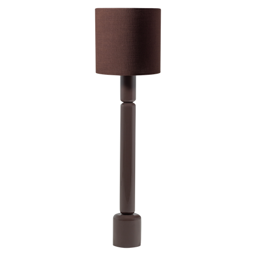 WOOOD vloerlamp Zivian - Hout - Hoogglans Donkerbruin - 133x20x20