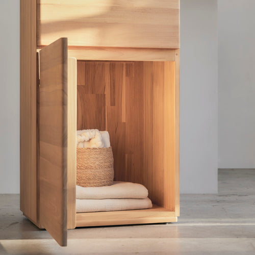 Tikamoon Kolomkast in massief teak - Naturel