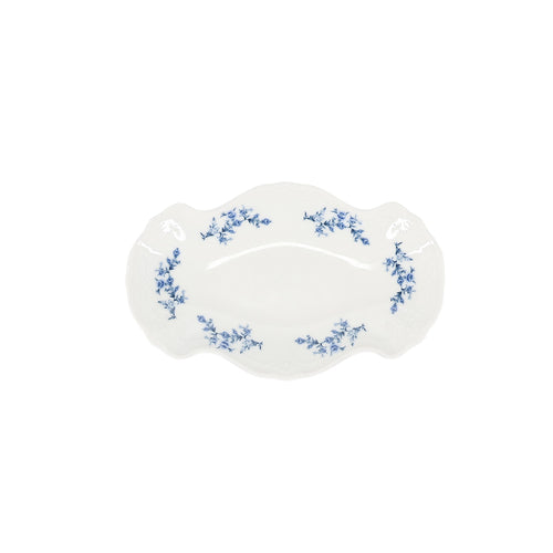 Bonbistro - Serveerschaal 26x16cm blue flower Retro - Set van 4 - vtwonen shop