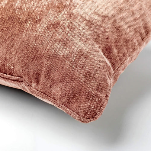 LEWY - sierkussen 30x50 cm - glansvelours - Old Rose - roze