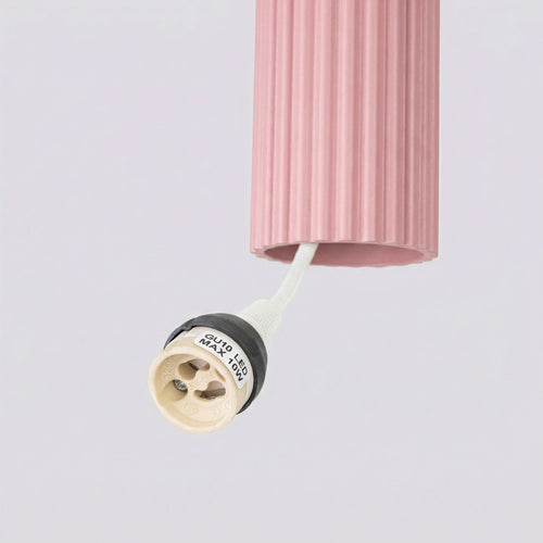 Sollux Lighting Hanglamp KARBON 1 roze - 8x8x118cm