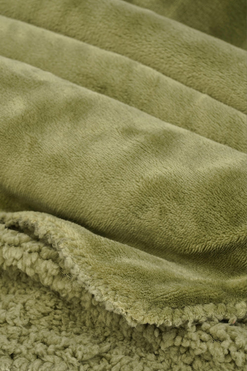 Mica Decorations Mardy Fleece Plaid - L200 x B150 cm - Lichtgroen