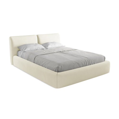 LaMiaSofa Bed met opbergruimte Milano - chenille stof - beige - 180x228x82