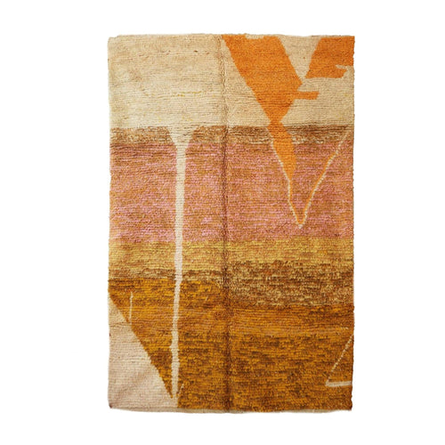 AFK Living vloerkleed Berber - handgemaakt - Wol - 80 x 240 cm
