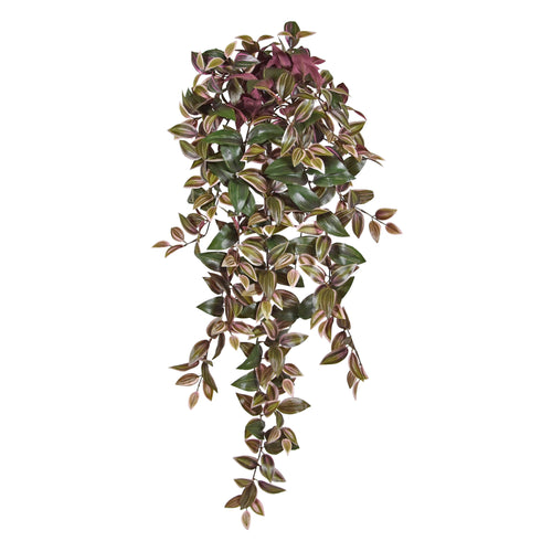 Maxifleur Tradescantia Kunsthangplantgroen/rood 100cm