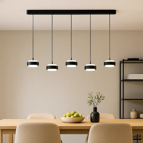 Freelight hanglamp Puleggia - 5 lichts - 120  x 150   cm - beige