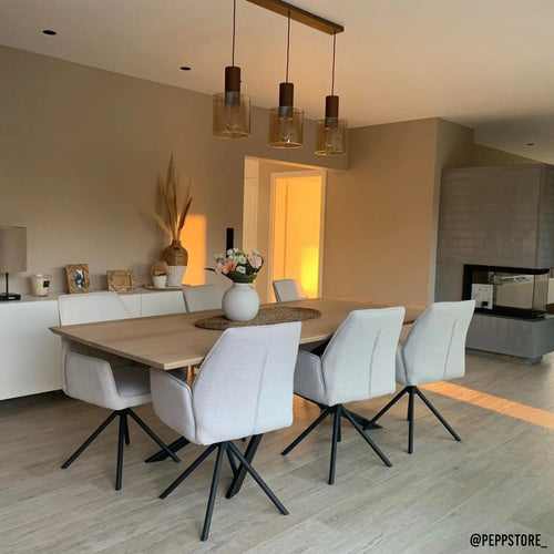 Kick eetkamerstoel Lex - Zwart - vtwonen shop