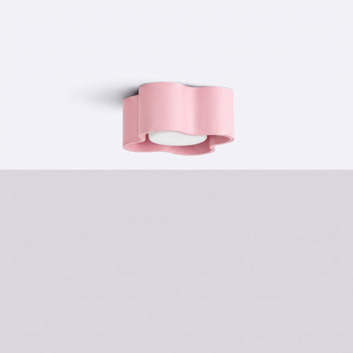 Sollux Lighting Plafondlamp OVIO 1 roze Gx53 - 12x12x6cm