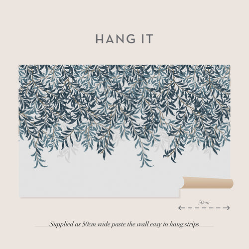 William Morris at Home Fotobehang - Willow Bough Blue - 400x250 cm - vtwonen shop