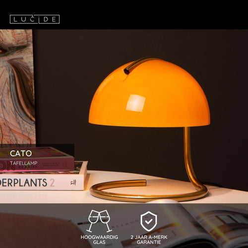 Lucide tafellamp CATO - 1xE27 - Oranje