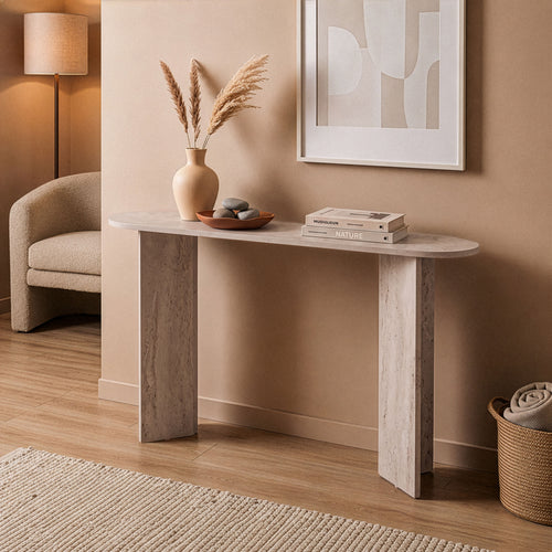Calicosy - SIRA Design haltafel - Zwart hout - 35x150x75 cm