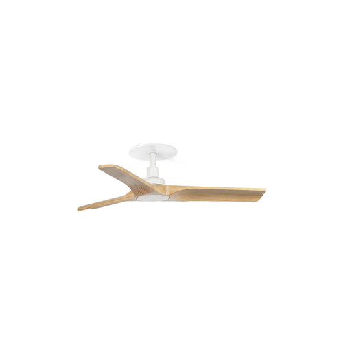 Faro Heywood  Heywood inbouw plafondventilator 90 cm, mat wit, grenenhouten bladen