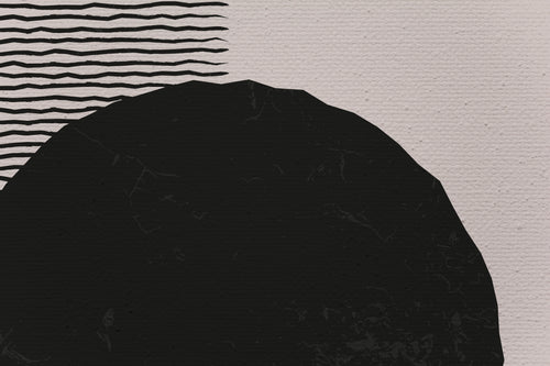 Canvas 60x40 Afdruk Rond Zwart - vtwonen shop