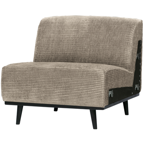 WOOOD 1-zits element Statement - Ribstof - Clay - 77x79x93 - vtwonen shop