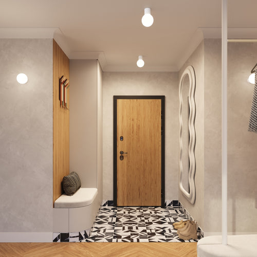 Sollux Lighting Plafondlamp HALO wit IP44 - 12x12x21cm