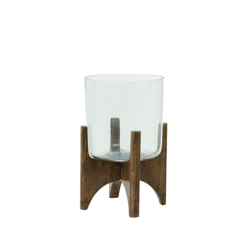 Light & Living vaas Jace - bruin - Ø22.5cm