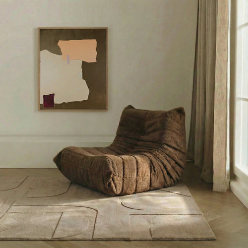 Mrcarpet Vloerkleed Scandinavisch taupe hoog/laag donna 200 x 290cm