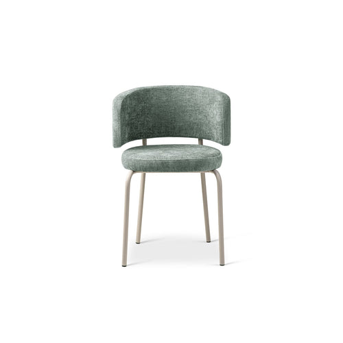 Set van 2 stoelen Dora chenille lichtblauw - 57x58x75cm