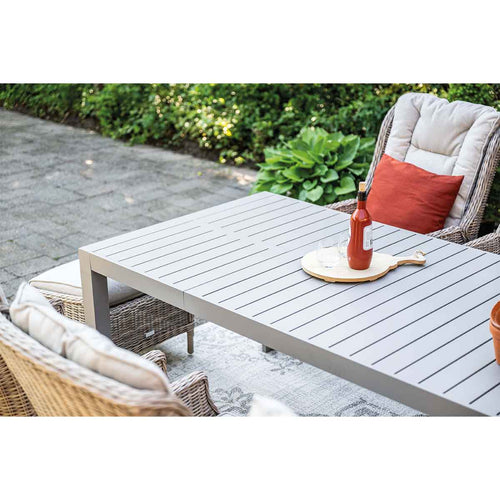 Latina uitschuifbare tafel - 180/230x100 cm - taupe