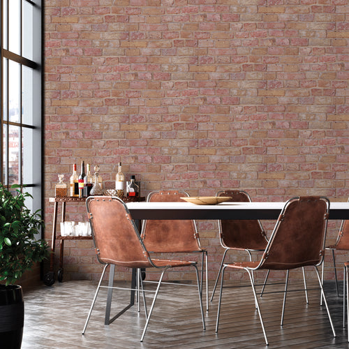 Sanders & Sanders behang bakstenen terracotta - 53 cm x 10 m - 640061