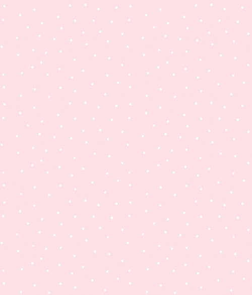 Sanders & Sanders behang stippen roze en wit - 53 cm x 10 m - 640463 - vtwonen shop