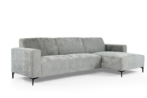 Duverger® 3-zitbank Chiné - grijs - chaise longue rechts - vtwonen shop