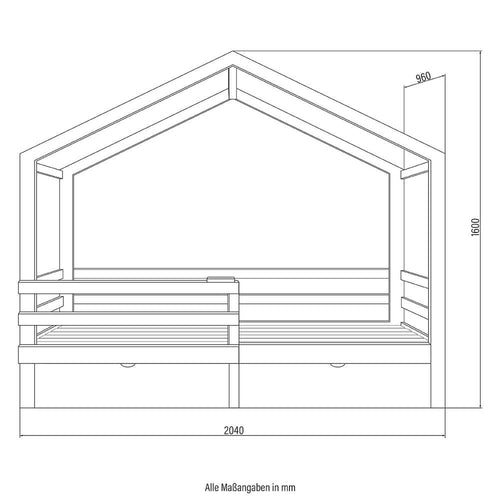 Home Deluxe Kinderbed WOLKENLAND Naturel Met Lades