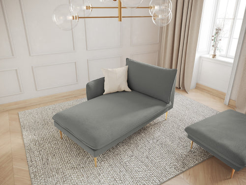 Cosmopolitan Design linker meridiaan Vienna boucle, grijs - 170x110x95cm