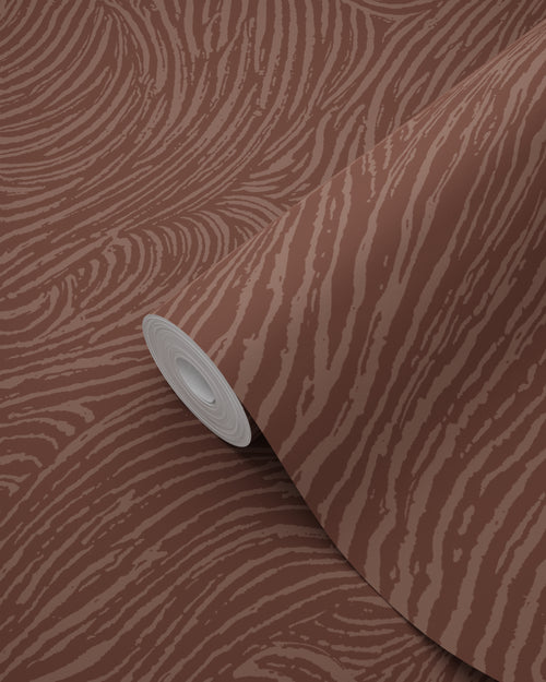 ESTAhome behang 3d golvende lijnen mauve paars - 50 x 900 cm - 131369 - vtwonen shop