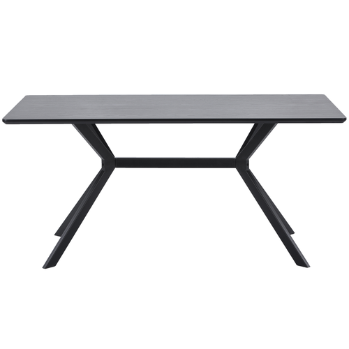 WOOOD eettafel Bruno - Mdf - Zwart - 160x90 - vtwonen shop