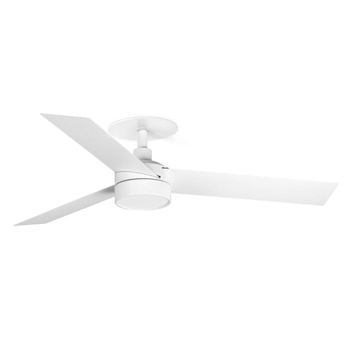 Faro Cruiser Cruiser inbouw plafondventilator met LED-verlichting, 106 cm, mat wit, CCT-kleur