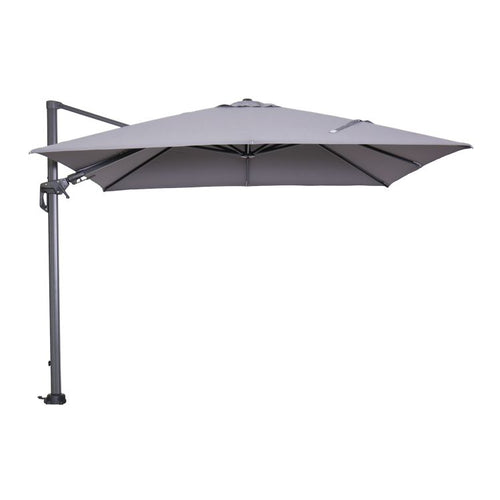 Hawaii parasol - 300x300 cm - carbon black - licht grijs - vtwonen shop