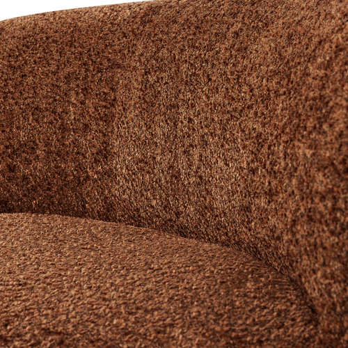 WOOOD eetbank hoek met rugleuning Mojo Base - Wollig - Roestbruin - 83x80x80