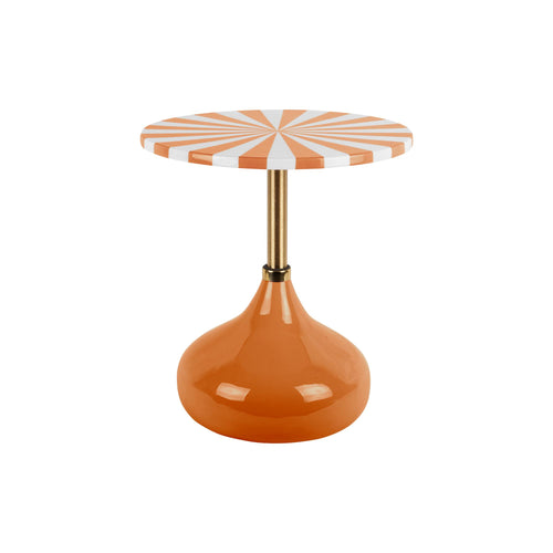 Leitmotiv bijzettafel Candy Swirl - oranje - Ø41cm - vtwonen shop