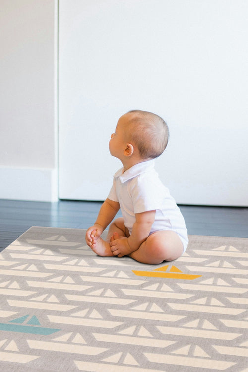 AFK Living vloerkleed Boten - voor kinderen - grijs - 120 x 170 cm - vtwonen shop