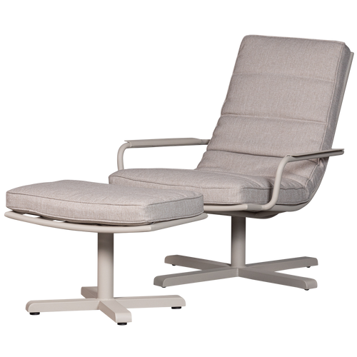 WOOOD hocker buiten Coosa - Aluminium - All Weather - Zand - 43x64x40 - vtwonen shop