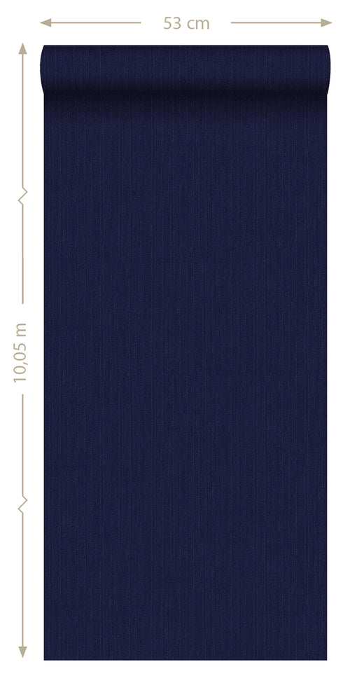 ESTAhome behang jeans structuur donkerblauw - 53 cm x 10.05 m - 137735